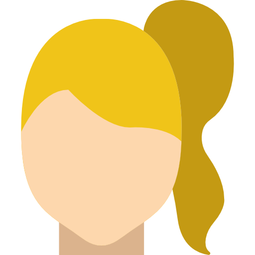 cabello de mujer Basic Miscellany Flat icono