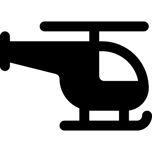 Helicopter Basic Rounded Filled icon