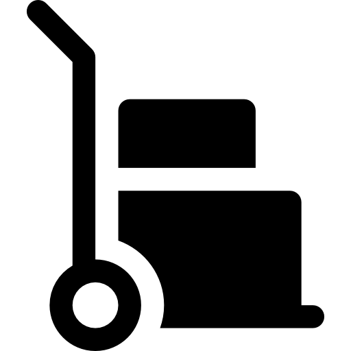 Trolley Basic Rounded Filled icon