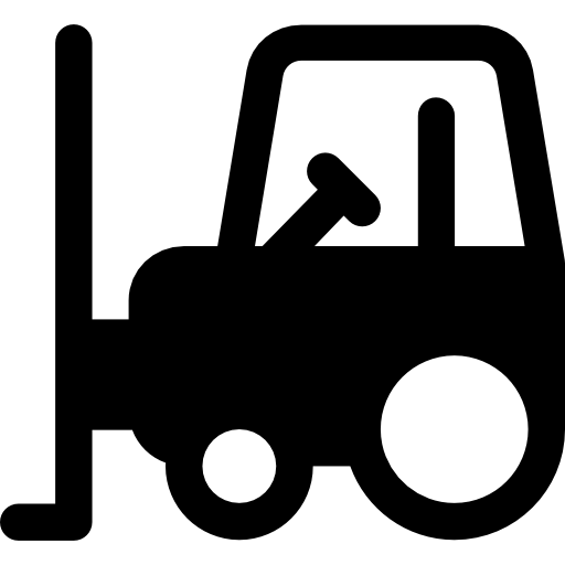 Forklift Basic Rounded Filled icon