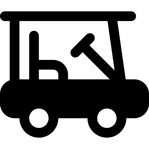 Golf cart Basic Rounded Filled icon