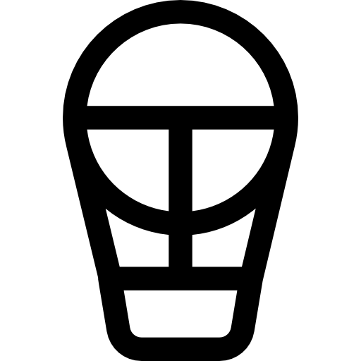 globo aerostático Basic Rounded Lineal icono