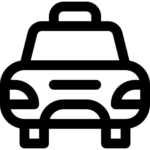 taxi Basic Rounded Lineal icon