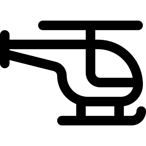 헬리콥터 Basic Rounded Lineal icon