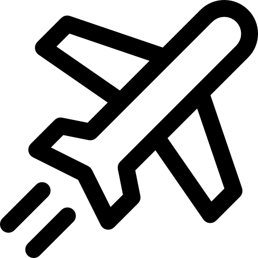 비행기 Basic Rounded Lineal icon