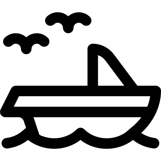 jacht Basic Rounded Lineal ikona