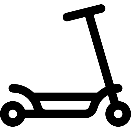 スクーター Basic Rounded Lineal icon
