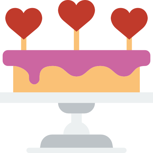 torta nuziale Basic Miscellany Flat icona