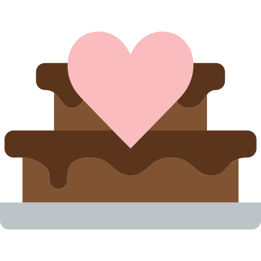bolo de casamento Basic Miscellany Flat Ícone