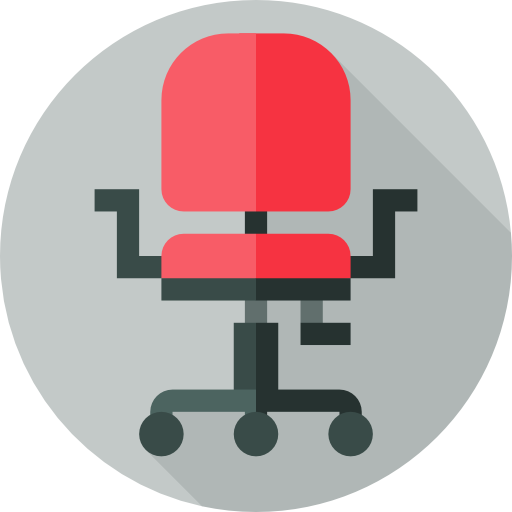 Wheel chair Flat Circular Flat icon