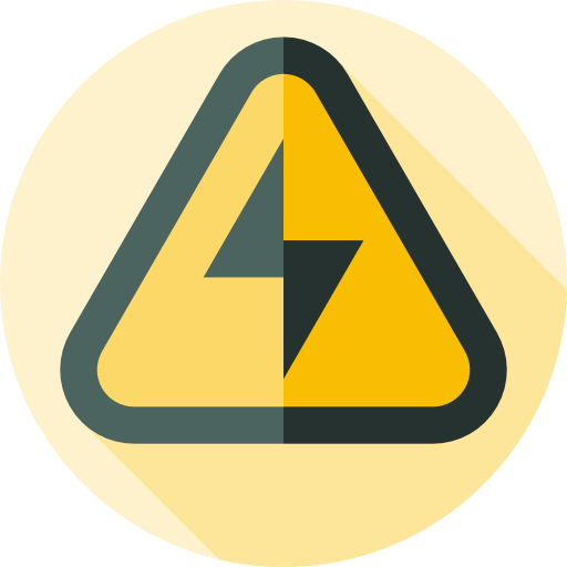 eléctrico Flat Circular Flat icono