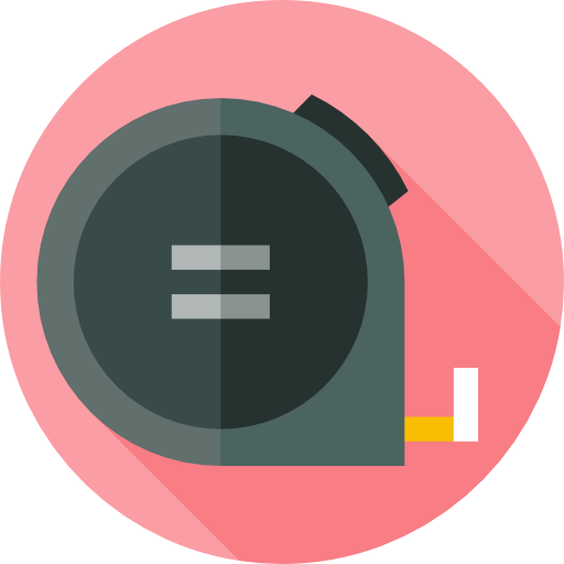 Measuring Flat Circular Flat icon