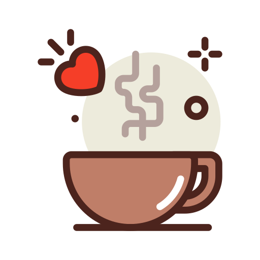 커피 Darius Dan Lineal Color icon