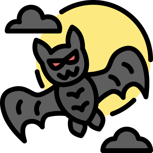 Bat Generic Outline Color icon
