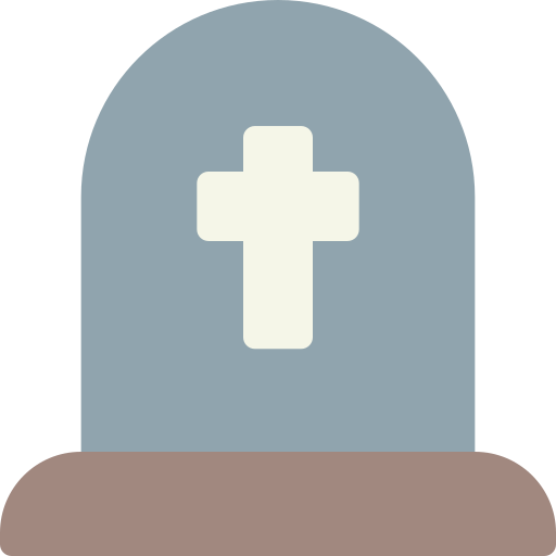 pierre tombale Generic Flat Icône