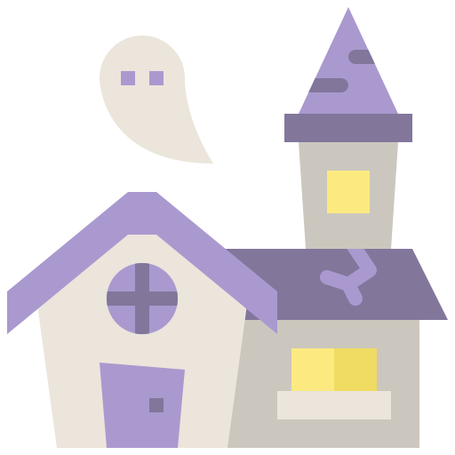 Дом с привидениями Generic Flat иконка