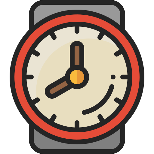 時計 Generic Outline Color icon