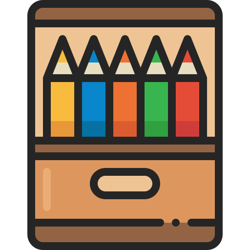 Color pencils Generic Outline Color icon