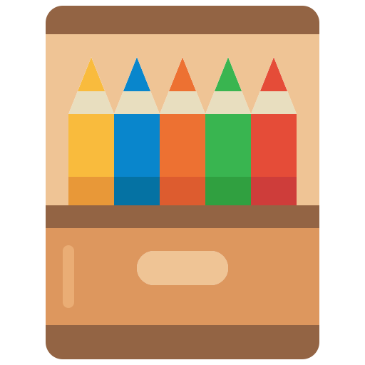 lapices de colores Generic Flat icono