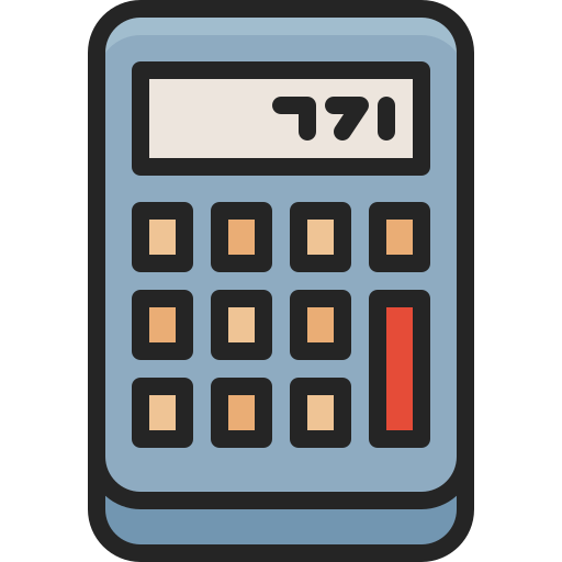 Calculator Generic Outline Color icon