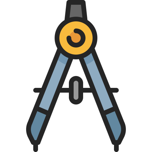 Drawing compass Generic Outline Color icon