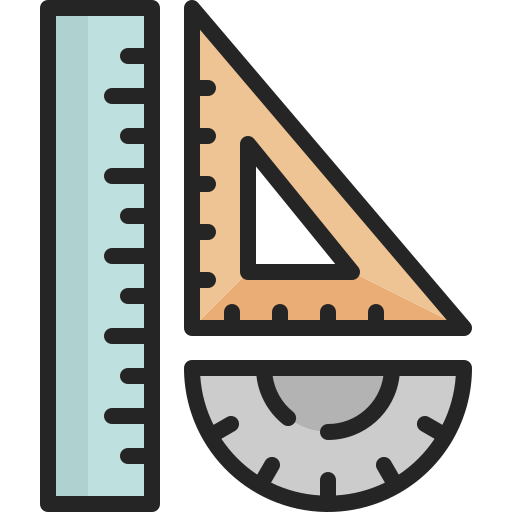 ルーラー Generic Outline Color icon