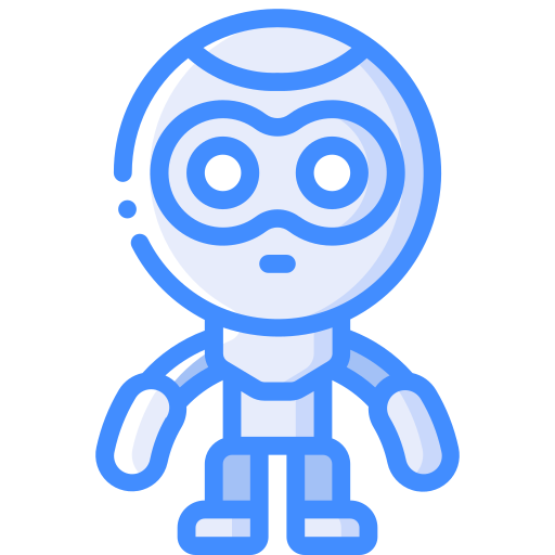 roboter Basic Miscellany Blue icon