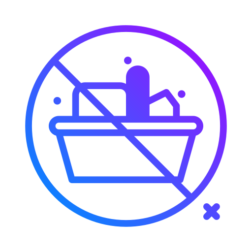 No shopping cart Generic Gradient icon