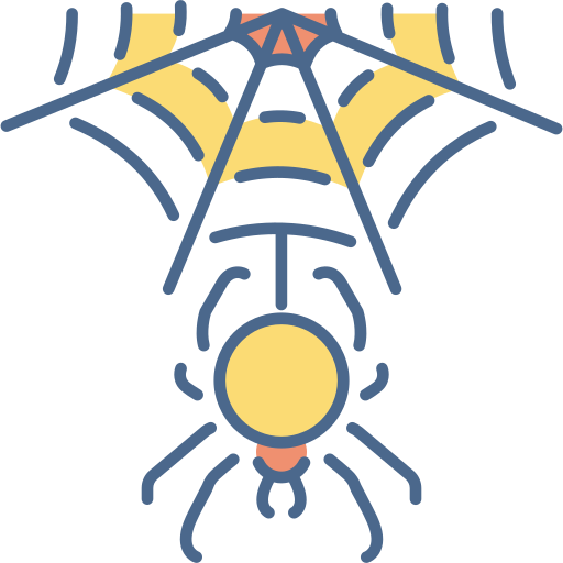 クモの巣 Generic Outline Color icon