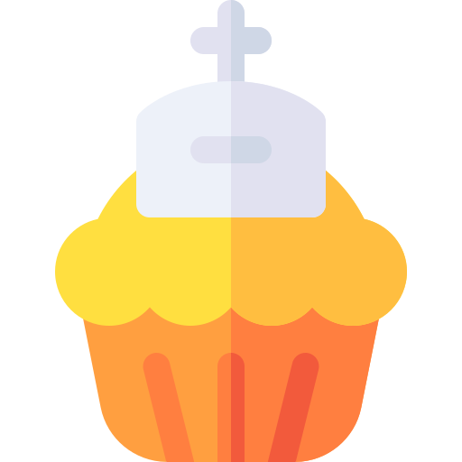 Cupcake Basic Rounded Flat icon