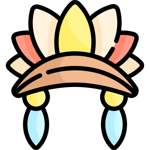 頭飾り Kawaii Lineal color icon