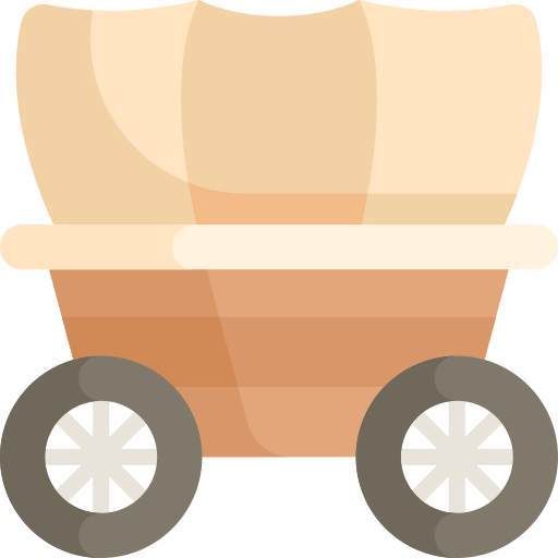 Wagon Kawaii Flat icon