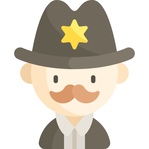 sheriff Kawaii Flat icon