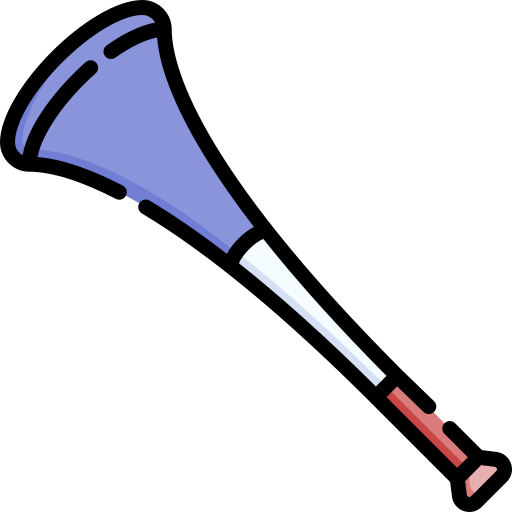 vuvuzela Special Lineal color icona