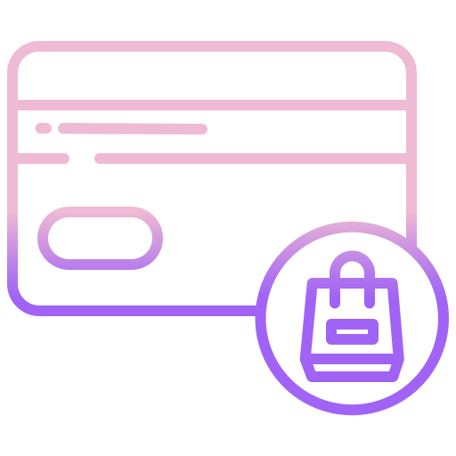 tarjeta de débito Icongeek26 Outline Gradient icono