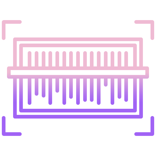 Barcode Icongeek26 Outline Gradient icon