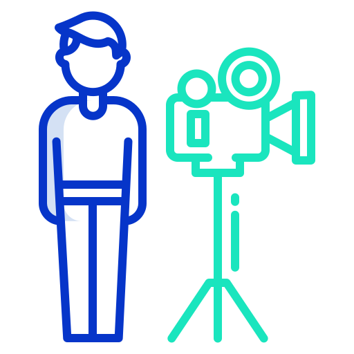 Cameraman Icongeek26 Outline Colour icon