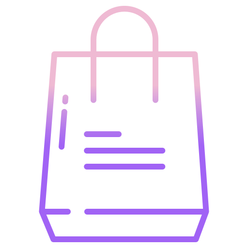 Shopping bag Icongeek26 Outline Gradient icon