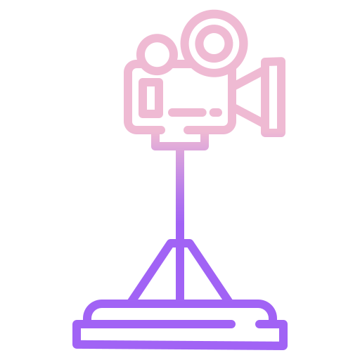 Video camera Icongeek26 Outline Gradient icon