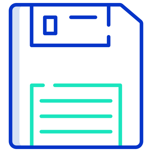 Floppy Icongeek26 Outline Colour icon