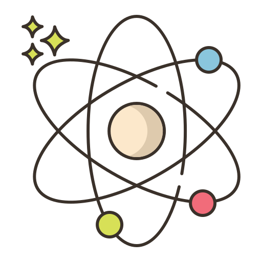 Atom Flaticons Lineal Color icon
