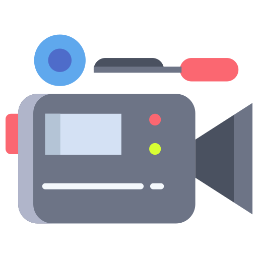 kamera wideo Icongeek26 Flat ikona