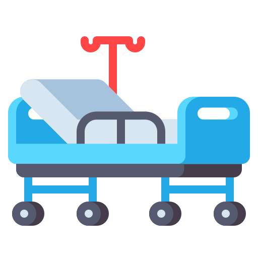 cama de hospital Flaticons Flat icono