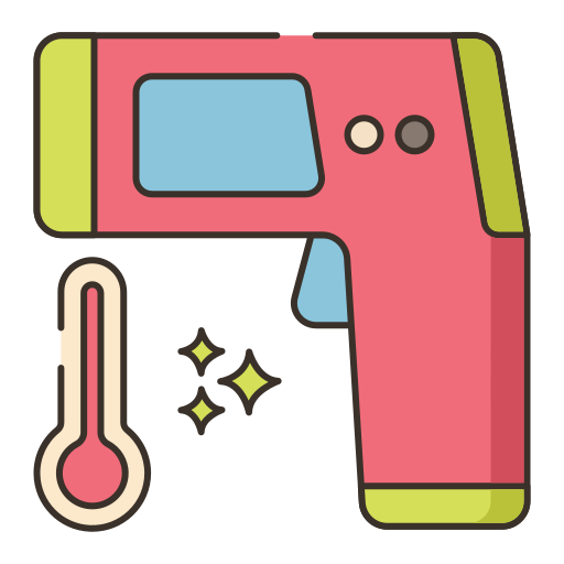 termómetro Flaticons Lineal Color icono