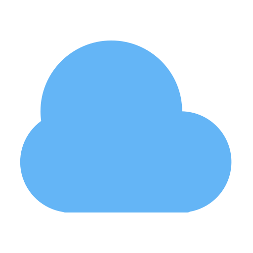 almacenamiento en la nube Generic Blue icono