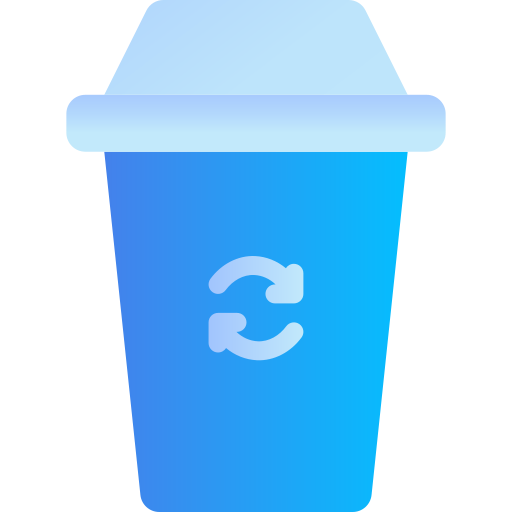 papelera de reciclaje Generic Flat Gradient icono