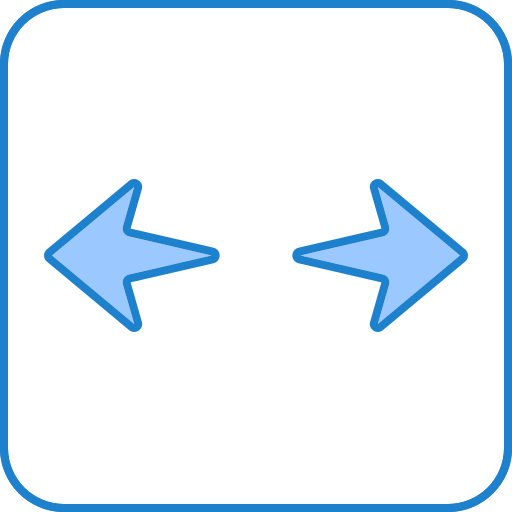 Left right Generic Blue icon