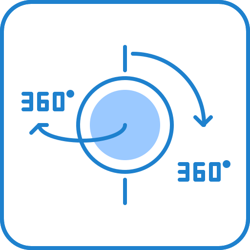 360 stopni Generic Blue ikona