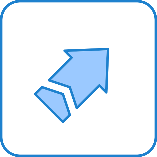 flecha Generic Blue icono