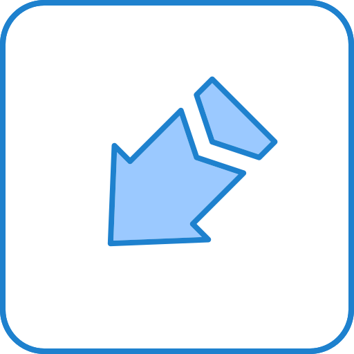 flecha Generic Blue icono